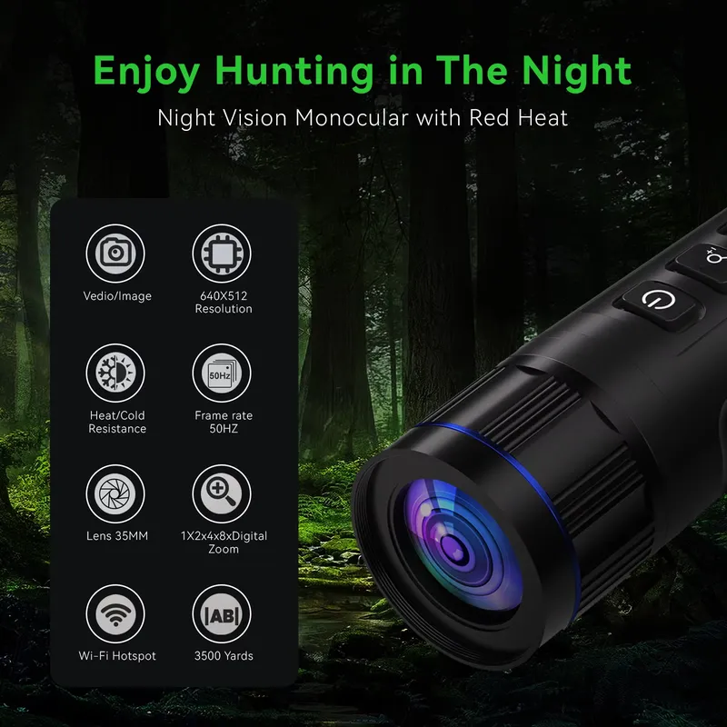 كاميرا CE-6 المصغرة بدقة 640*5 - مراجعة Thermal Scope Night Vision Monocular وسعره