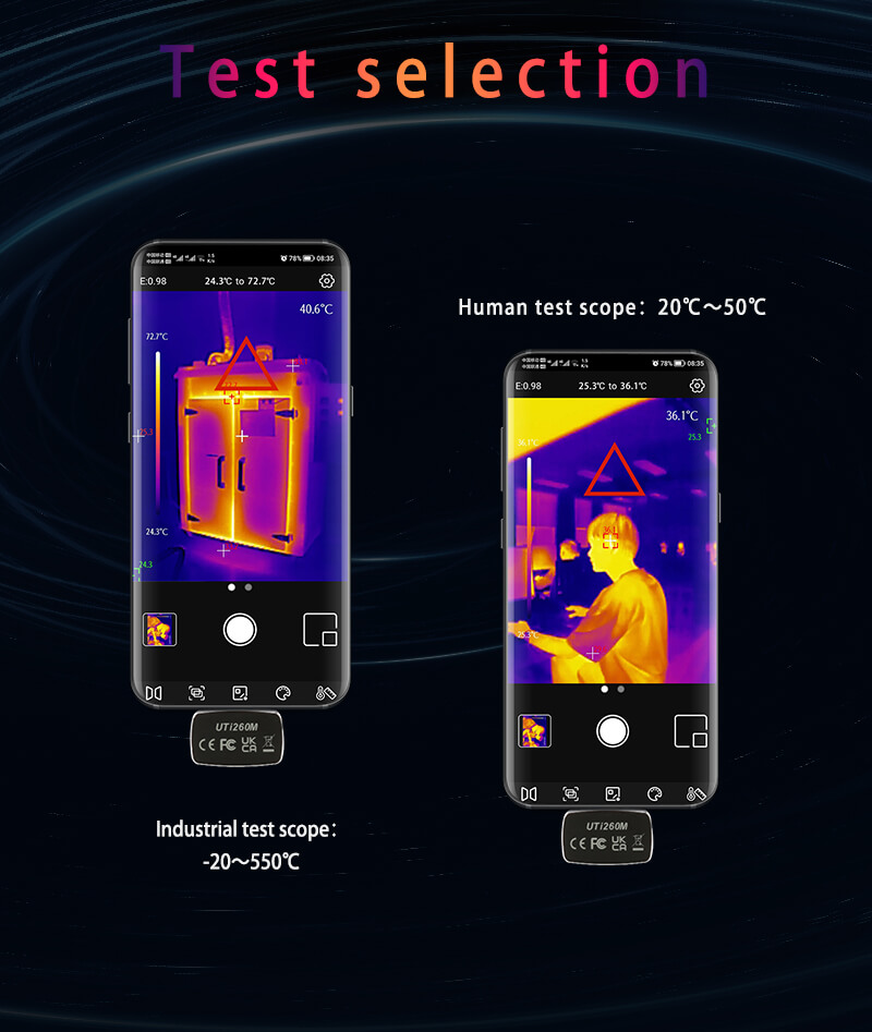 كاميرا حرارية محمولة UNI-T UTi - مراجعة Thermal Imaging Camera 256X192 وسعره